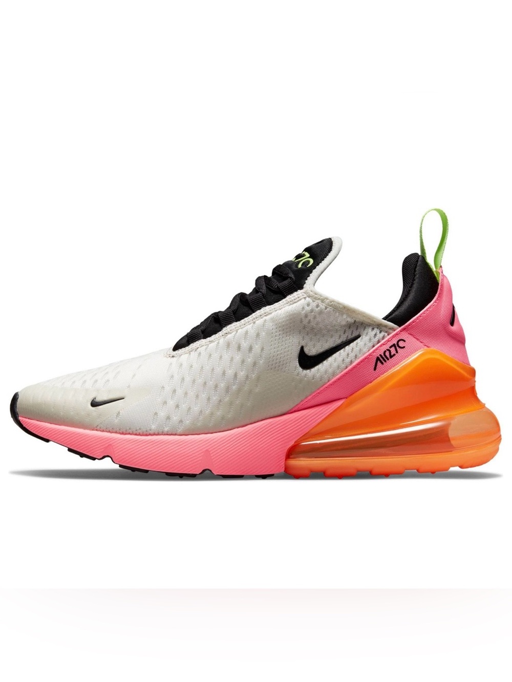 Nike Women’s Air Max 270 White Pink Orange Sneakers
